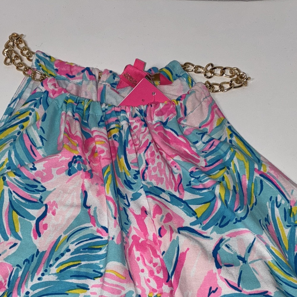 NWT Lilly Pulitzer Women's Dress Romper Large Pull-On Elastic Floral